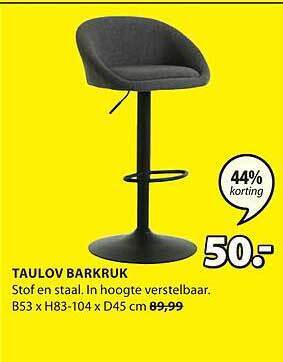 Jysk Taulov barkruk aanbieding