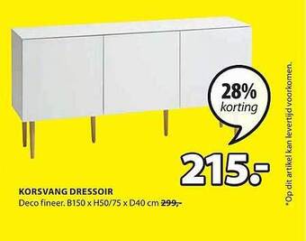 Jysk Korsvang dressoir aanbieding