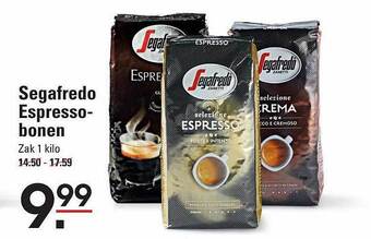 Sligro Segafredo espressobonen aanbieding
