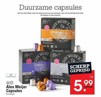 Sligro Alex meijer capsules aanbieding