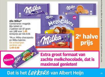 Albert Heijn Milka aanbieding