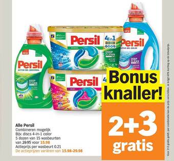 Albert Heijn Persil aanbieding