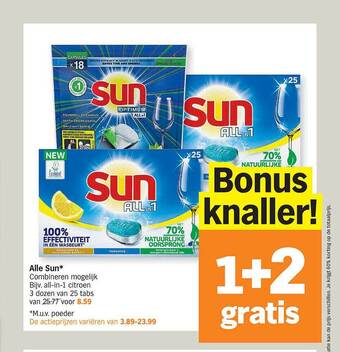 Albert Heijn Sun aanbieding