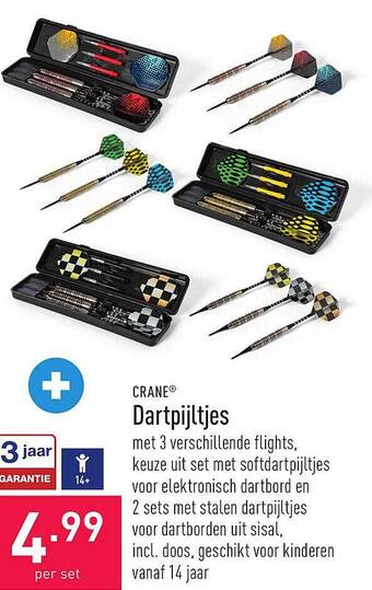 ALDI Crane dartpijltjes aanbieding