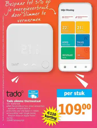 Tado slimme thermostaat