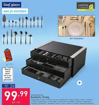 ALDI Home creation kitchen bestekkoffer aanbieding