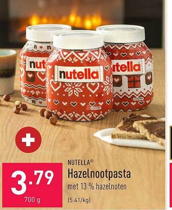 ALDI Nutella hazelnootpasta aanbieding