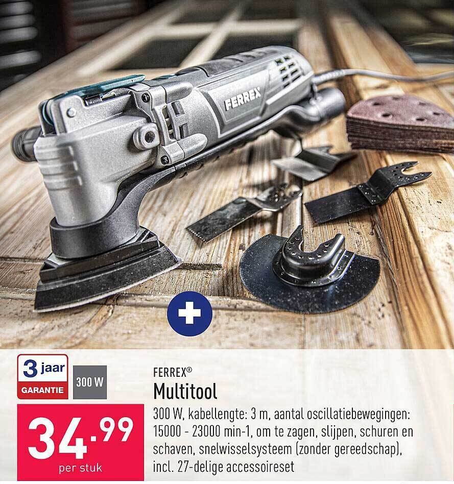 Ferrex multitool promotie bij ALDI