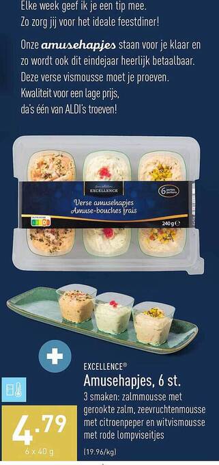 ALDI Excellence amusehapjes aanbieding