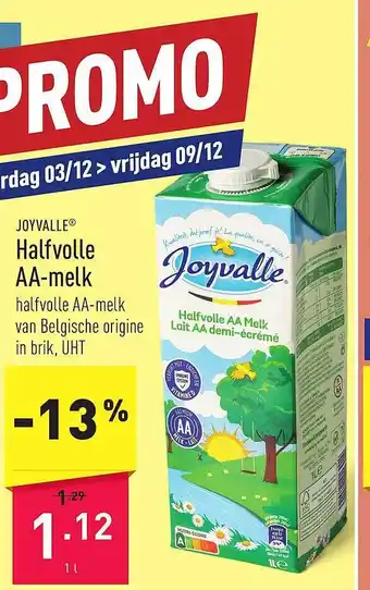 ALDI Joyvalle halfvolle aamelk aanbieding
