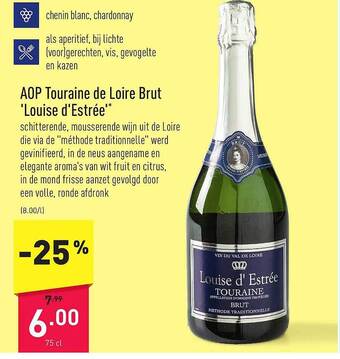 Aop touraine de loire brut louise d'estrée