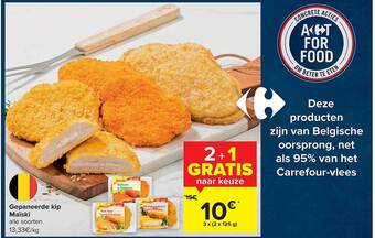 Carrefour Gepaneerde kip maïski aanbieding