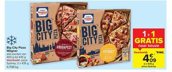 Carrefour Big city pizza wagner aanbieding