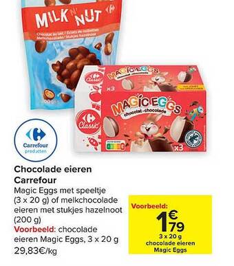 Carrefour Chocolade eieren aanbieding
