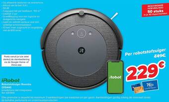 Carrefour Irobot robotstofzuiger roomba aanbieding