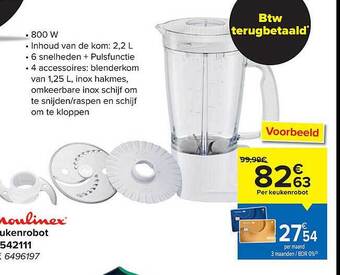 Carrefour Moulinex keukenrobot aanbieding