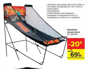 Carrefour Basketball arcade game aanbieding
