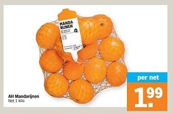 Albert Heijn Ah mandarijnen aanbieding