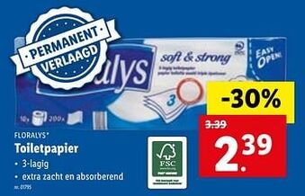 Lidl Toiletpapier aanbieding