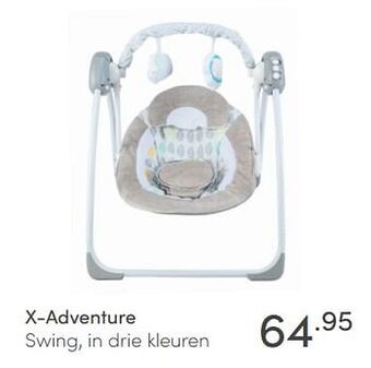 Baby & Tiener X-adventure swing, in drie kleuren aanbieding