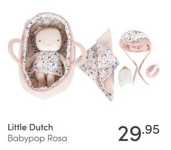 Baby & Tiener Little dutch babypop rosa aanbieding
