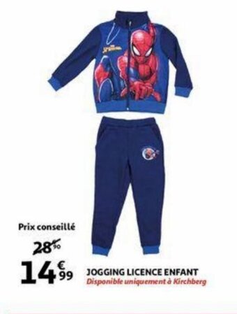 Jogging licence enfant