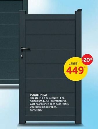 Brico Poort nisa aanbieding