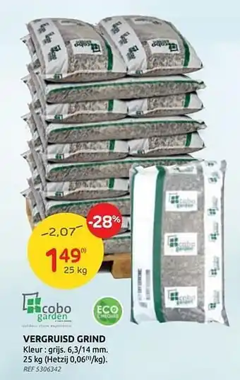 Brico Vergruisd grind 25 kg aanbieding