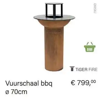 Multi bazar Vuurschaal bbq 70 cm aanbieding