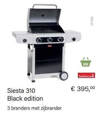 Multi bazar Barbecook siesta 310 black edition aanbieding