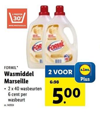Lidl Wasmiddel marseille aanbieding