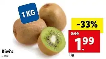 Lidl Kiwi`s 1 kg aanbieding