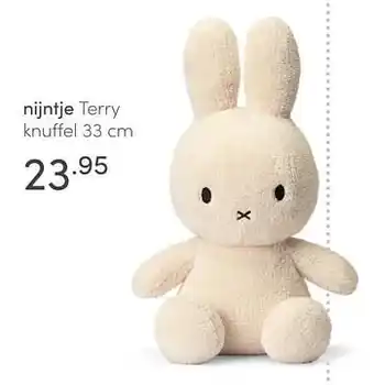 Baby & Tiener Nijntje terry knuffel 33 cm aanbieding