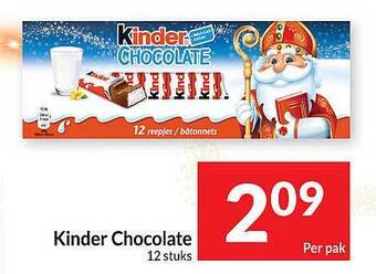 Intermarché Kinder chocolate aanbieding