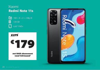 Base Xiaomi redmi note 11s aanbieding