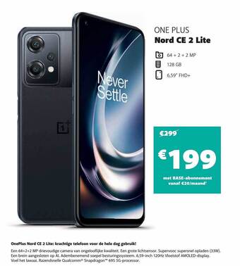 Base One plus nord ce 2 lite aanbieding