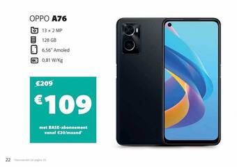 Base Oppo a76 aanbieding