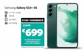 Base Samsung galaxy s22+ 5g aanbieding