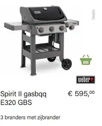 Multi bazar Weber spirit ii gasbqq e320 gbs aanbieding