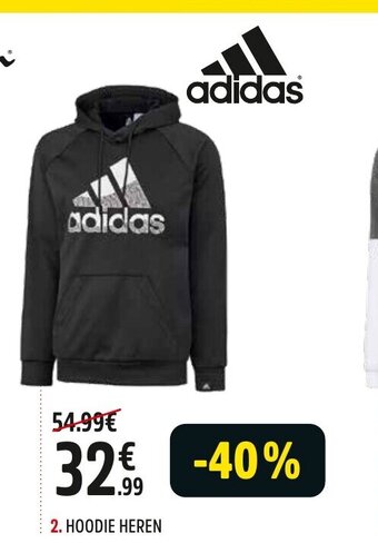 Intersport Adidas hoodie heren aanbieding