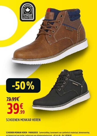 Intersport Schoenen menkar heren aanbieding