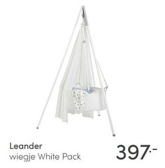 Baby & Tiener Leander wiegje white pack aanbieding