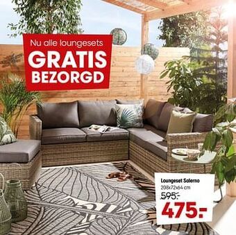 Kwantum Loungeset salerno aanbieding