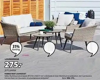 Jysk Vebbestrup loungebank aanbieding