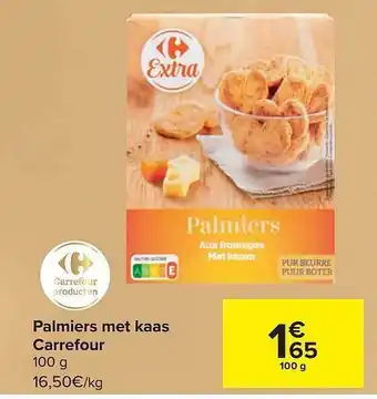 Carrefour Palmiers met kaas aanbieding