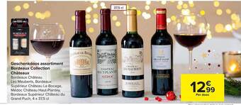 Carrefour Geschenkdoos assortiment bordeaux collection châteaux aanbieding