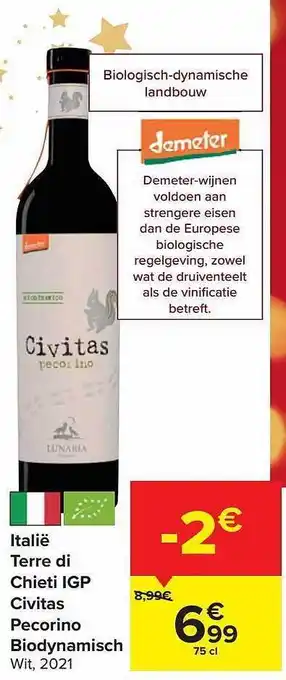 Chieti igp civitas pecorino biodynamisch