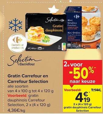 Carrefour Gratin dauphinois aanbieding
