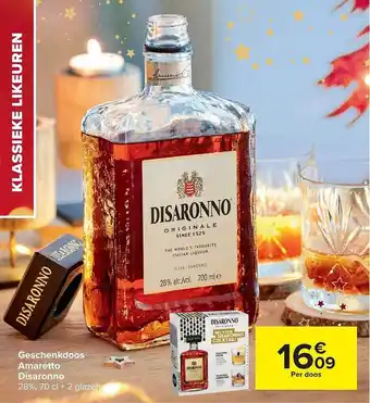 Geschenkdoos amaretto disaronno
