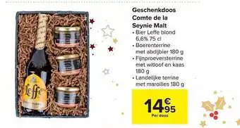 Carrefour Geschenkdoos comte de la seynie malt aanbieding